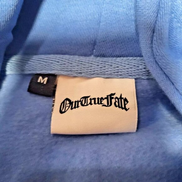 Our True Fate Unisex Adult Hoodie 888 Full Zip-up Blue - Picture 6 of 10
